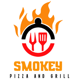 Smokey Pizza & Grill logo.